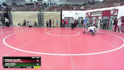 157 lbs Cons. Round 4 - Jude Small, South Spencer vs Marcos Hilario, Southport Wrestling Club