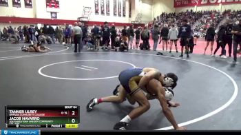 133 lbs Champ. Round 2 - Tanner Ulrey, Umpqua Community College vs Jacob Navarro, Southwestern Oregon Community College