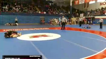98 lbs Quarterfinal - Angelina Clay, Central Noble vs Adriana Sanchez, Purdue Polytechnic