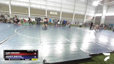 132 lbs Cons. Round 3 - Curg Siddoway, Utah vs Andrew Babcock, Sanderson Wrestling Academy