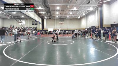 132 lbs Quarterfinal - Nancy Salguero Najera, Marlborough vs Mia Marigliano, Franklin County