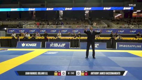 Anthony James Raccomandato vs Juan Manuel Solano Lll 2026 Pan Jiu Jitsu IBJJF Championship