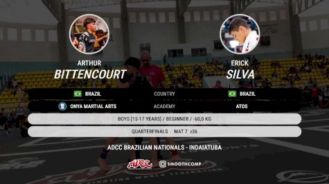 Arthur Bittencour vs Erick Silva 2025 ADCC Brazilian Nationals