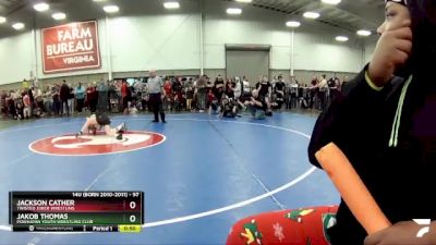 97 lbs Cons. Round 1 - Jakob Thomas, Powhatan Youth Wrestling Club vs Jackson Cather, Twisted Joker Wrestling