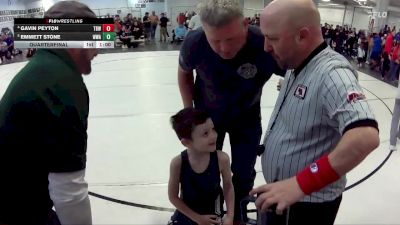 5 lbs Quarterfinal - Emmett Stone, Warrior Wrestling Academy vs Gavin Peyton, The Best Wrestler