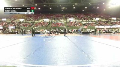 57 lbs Cons. Semi - Ryden Garcia, Heights Wrestling Club vs Jameson Hitchcock, Top Notch