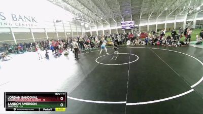 100 lbs Quarters & Wb (16 Team) - Jordan Sandoval, Sanderson Wrestling Academy vs Landon Amerson, Shootbox