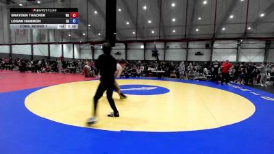 Junior Boys FS - 144 lbs Cons. Round 1 - Brayden Thacker, WA vs Logan Hammon, CA