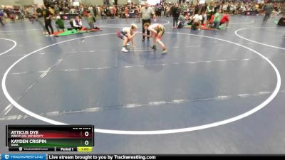 150 lbs Cons. Round 2 - Kayden Crispin, Iowa vs Atticus Dye, Wrestling University