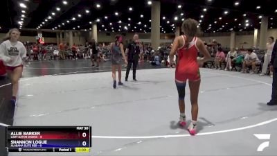 110 lbs Placement (4 Team) - Shannon Logue, Alabama Elite Red vs Allie Barker, Lady Gator Dawgs