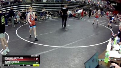 112 lbs Semis & 1st Wrestleback (8 Team) - Eyston Racine, Team USA vs Beau Grunefelder, North Dakota 2