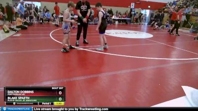 76-78 lbs Round 1 - Dalton Dobbins, Fort Morgan WC vs Blake Spaeth, Platte Valley Jr. Wrestling