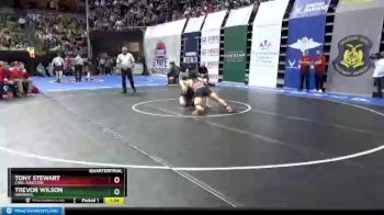 170 lbs Quarterfinal - Trevor Wilson, Hannibal vs Tony Stewart, Carl Junction