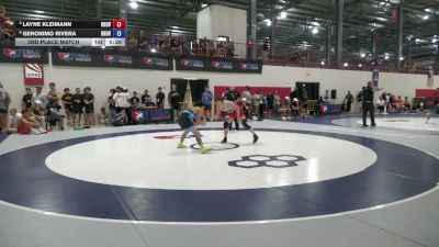 61 kg 3rd Place Match - Layne Kleimann, Brunson UVRTC vs Geronimo Rivera, Brunson UVRTC