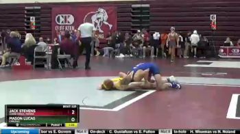 126 lbs Round 3 - Jack Stevens, Clear Creek-Amana vs Mason Lucas, Carlisle