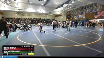 150 lbs Quarterfinal - Tristan Fernandez, Bonita vs Ethan Zabala, Norco