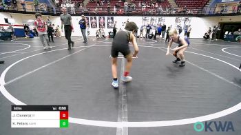 52 lbs Final - Jax Cisneroz, BullTrained vs Kamden Peters, Harrah Little League Wrestling