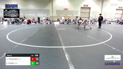 150 lbs Semifinal - Jacob Thompson, Michigan Premier WC - (A) vs Elijah Gulley, Greater Heights Wrestling