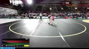 2A 132 lbs Champ. Round 1 - Noah Alvarez-Clausen, Melba vs Bronc Cordingley, North Fremont