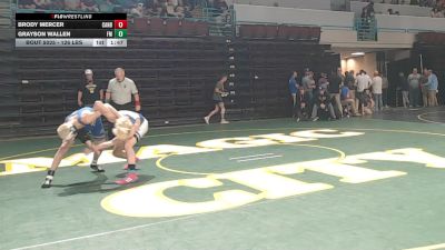 126 lbs Round Of 16 - Brody Mercer, Cane Bay vs Grayson Wallen, Fort Mill