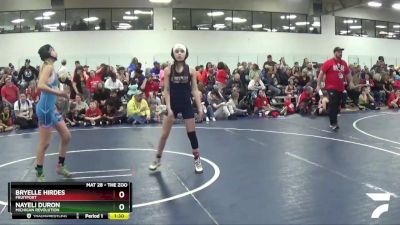 96 lbs Quarterfinal - Bryelle Hirdes, Fruitport vs Nayeli Duron, Michigan Revolution