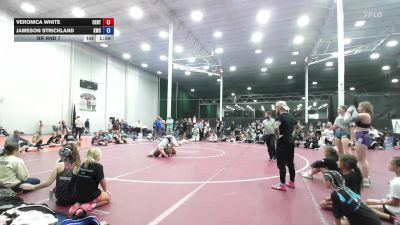 150 lbs Rr Rnd 7 - Veronica White, Central Pennies vs Jameson Strickland, Kraken Blue - Girls