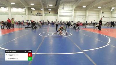 103 lbs Quarterfinal - Kelly Haggerty, Dighton-Rehoboth vs Christopher St. Peter, Stateline WC