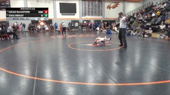 54 lbs Cons. Semi - Lucas Blackford, Springville Gold Medal Wrestli vs Cole Henley, DC Elite