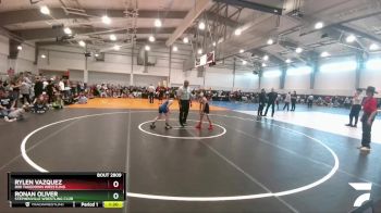 83 lbs Champ. Round 2 - Rylen Vazquez, 806 Takedown Wrestling vs Ronan Oliver, Stephenville Wrestling Club