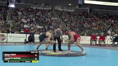 190 lbs Quarterfinal - Kenneth Bisping, Lowell vs Noah Terry, Tell City