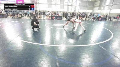 U15 Women - 58 lbs Cons. Round 3 - Shelby Butler, ID vs Aurora Hiebert, WA