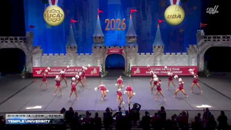 Temple University [2026 Division IA - Pom Semis] 2026 UCA & UDA College Cheerleading and Dance Team National Championship