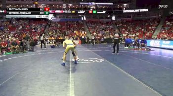 2A-120 lbs 7th Place Match - Mitchell Williams, Crestwood, Cresco vs Troy McQuillen, Wilton