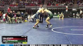 1A-145 lbs Cons. Round 3 - Ryan Stortenbecker, East Mills vs Will Aitchison, Regina, Iowa City