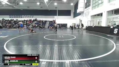 157 lbs Cons. Round 2 - Kevin Zhao, Valencia vs Gael Angeles, LB Poly