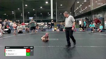 52 lbs Round 1 (8 Team) - Sawyer Oakes, U2 Upstate Uprising Blue vs Madi Bauman, Team Gotcha