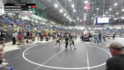 62 lbs Consi Of 8 #2 - Adam Santillanes, Ranch Hand Wrestling vs Dalley Shawcroft, Sargent Farmers