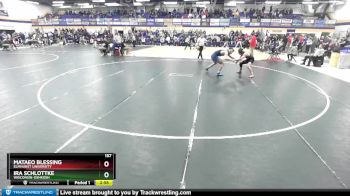 157 lbs Cons. Round 3 - Ira Schlottke, Wisconsin-Oshkosh vs Mataeo Blessing, Elmhurst University