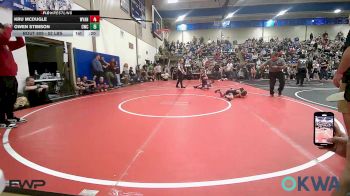 52 lbs Round Of 16 - Kru Mcdugle, Wyandotte Youth Wrestling vs Owen Stimson, Claremore Wrestling Club