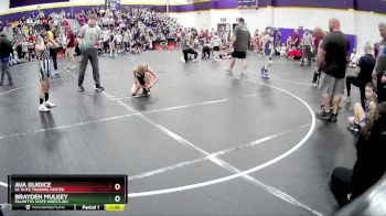 85 lbs Quarterfinal - Ava Guidice, KC Elite Training Center vs Brayden Mulkey, Palmetto State Wrestling