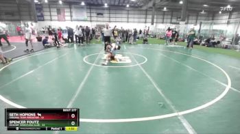 95 lbs Cons. Round 3 - Seth Hopkins 🐐, Virginia Team Predator vs Spencer Foutz, Hickory Wrestling Club
