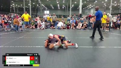 64 lbs Semis (4 Team) - Eli Hind, Terps Xpress ES vs Jose Herndon, Terps Northeast ES