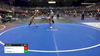 78 lbs Consi Of 8 #1 - Camden Kuntz, Southern Idaho Training Center vs Chance Yancey, Cowa