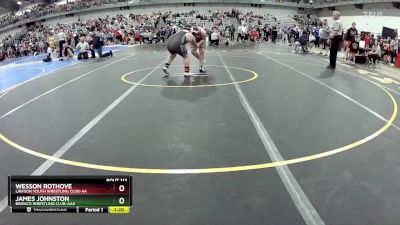 170 lbs Round 1 - James Johnston, Bronco Wrestling Club-AAA vs Wesson Rothove, Lawson Youth Wrestling Club-AA