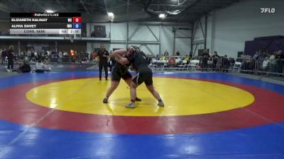 207 lbs Cons. Semi - Alivia Davey, Illinois Wesleyan vs Elizabeth Kalinay, Wartburg