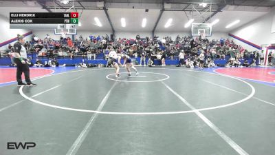 120 lbs Consi Of 8 #2 - Elli Hendrix, Tahlequah Girls HS vs Alexis Cox, Pryor Tigers Wrestling