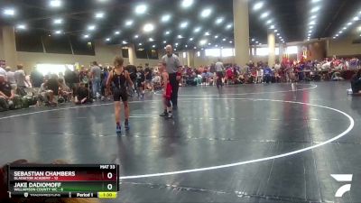 60 lbs Placement (16 Team) - Sebastian Chambers, Gladiator Academy vs Jake Dadiomoff, Williamson County WC