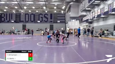 50-55 lbs Round 1 - Khoden Bentz, Jay County vs Ty Williamson, Webo Youth Wrestling Team