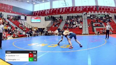 114 lbs Semifinal - Robert Cordova, Thomas Jefferson vs Titus Colangelo, Franklin Regional