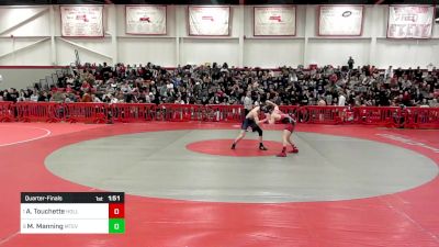 120 lbs Quarterfinal - Anthony Touchette, Holliston vs Max Manning, Mount Everett